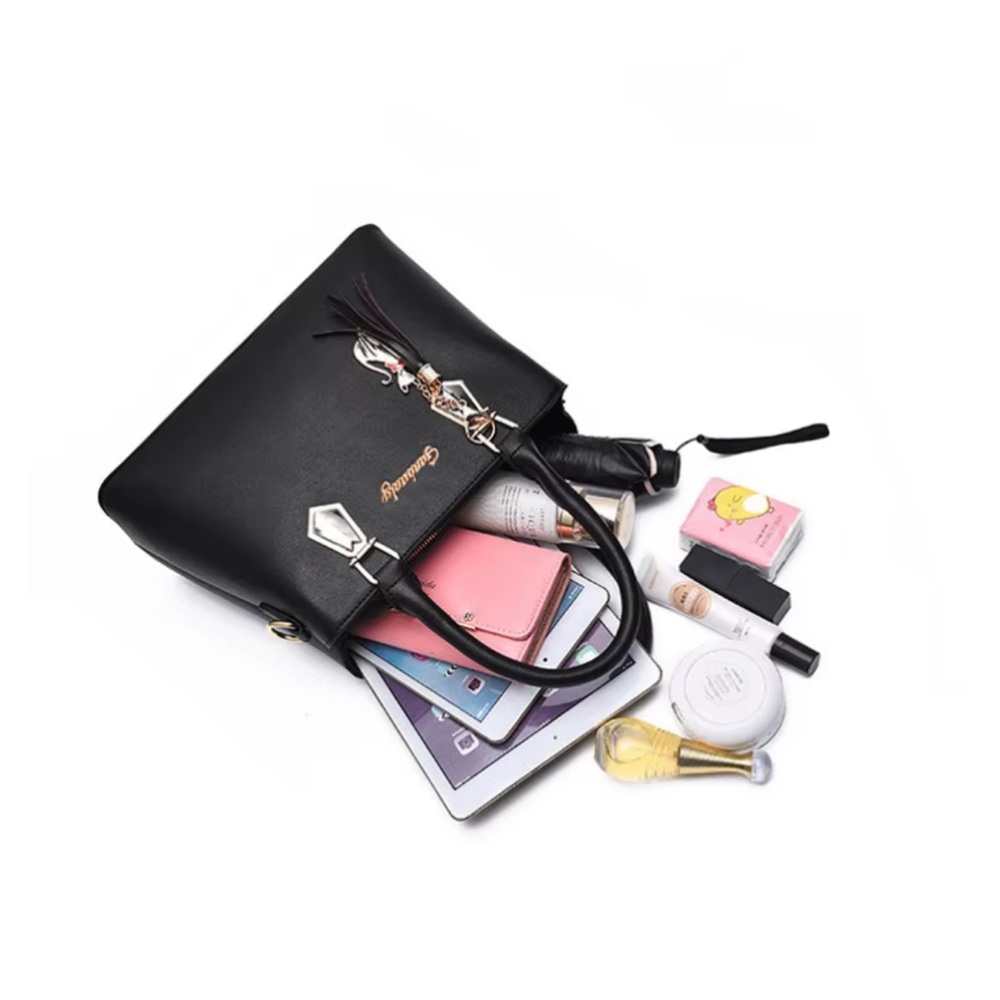 Black Women's Handbag Set - Picture 2 of 2